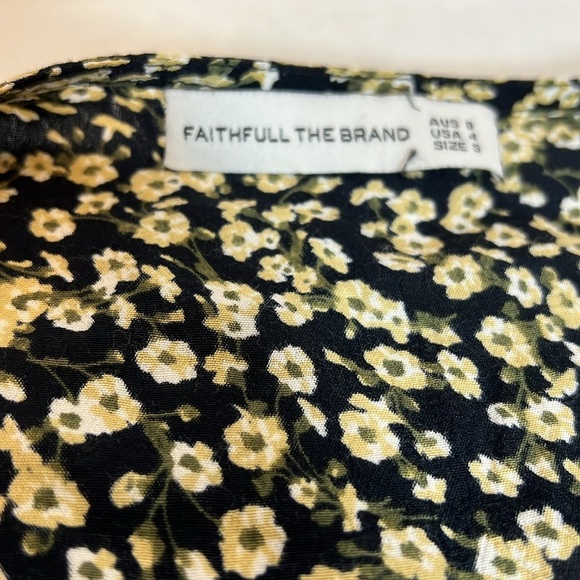 FAITHFUL THE BRAND LUNA FLORAL MINI DRESS SMALL - Picture 11 of 16